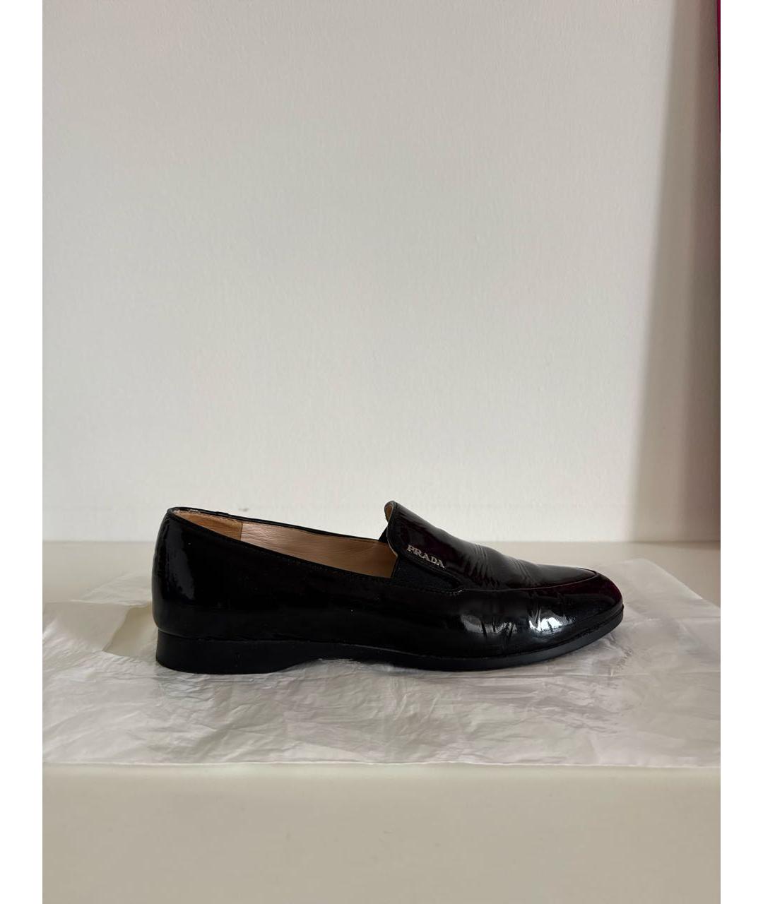 PRADA Черные лоферы из лакированной кожи, фото 9