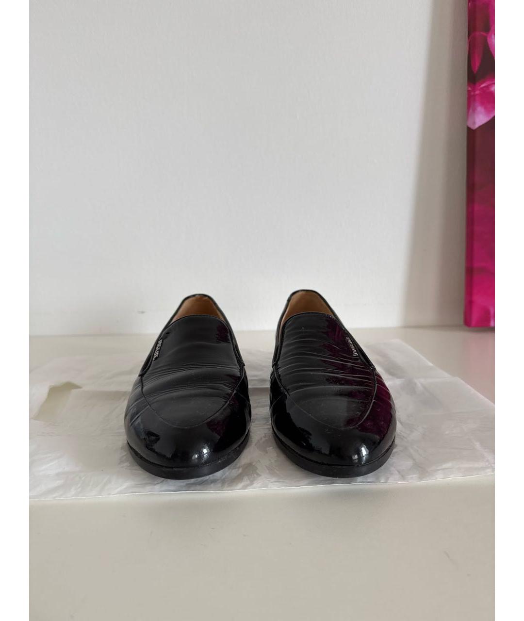 PRADA Черные лоферы из лакированной кожи, фото 2