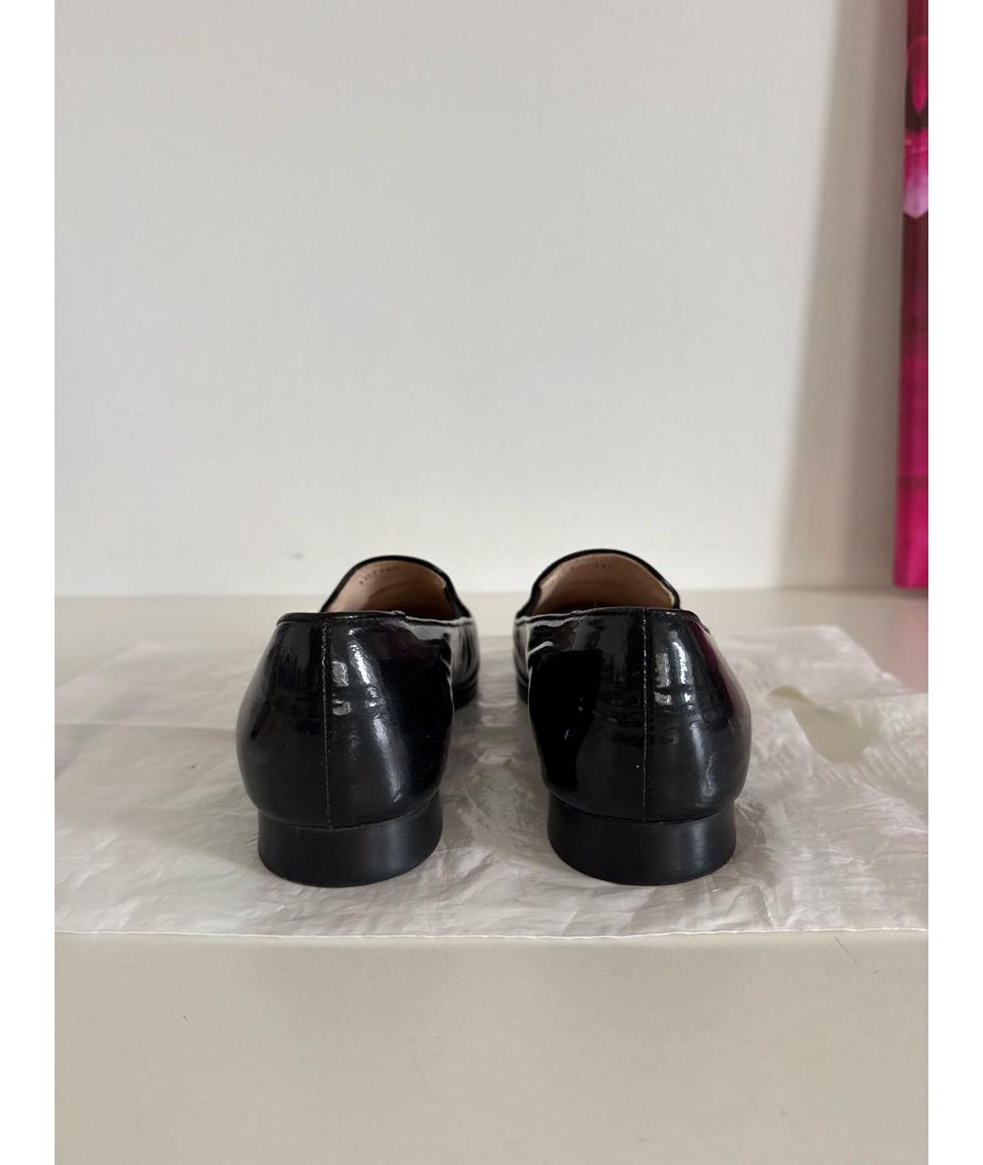PRADA Черные лоферы из лакированной кожи, фото 4