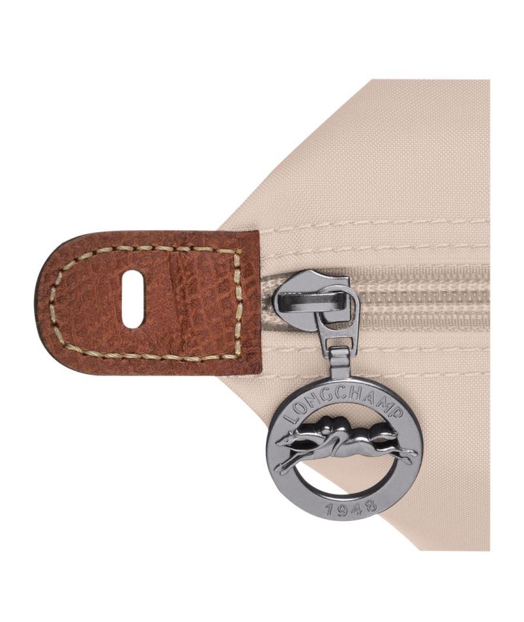 LONGCHAMP Белая кожаная дорожная/спортивная сумка, фото 5