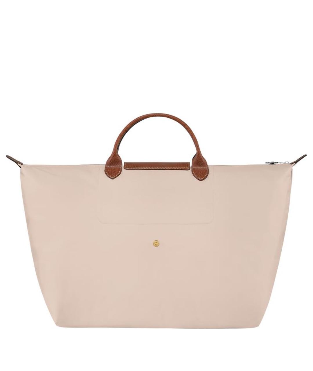 LONGCHAMP Белая кожаная дорожная/спортивная сумка, фото 3