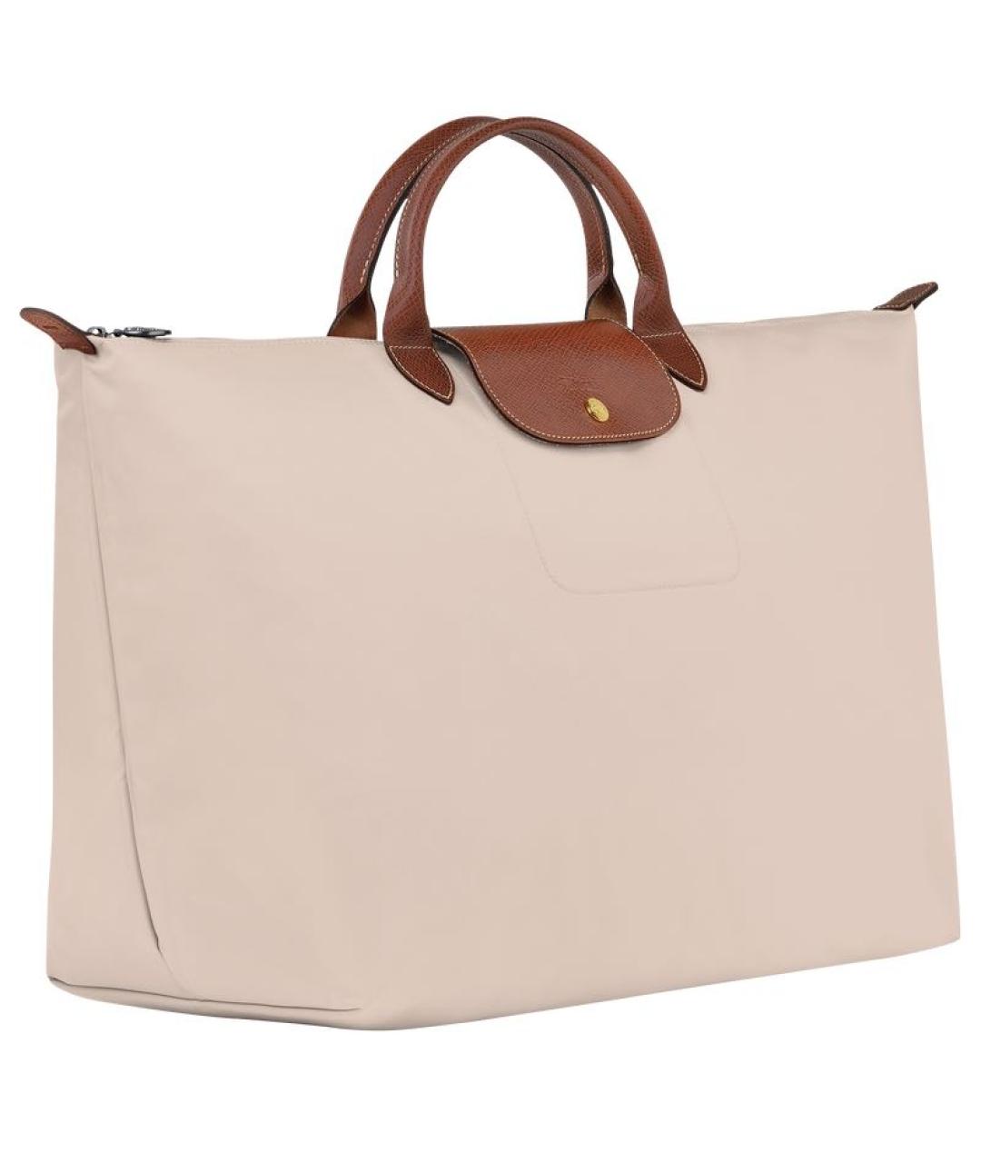 LONGCHAMP Белая кожаная дорожная/спортивная сумка, фото 2