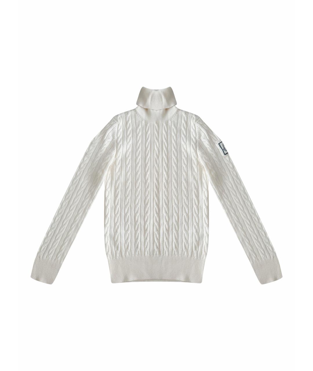 MONCLER Белый шелковый джемпер / свитер, фото 1