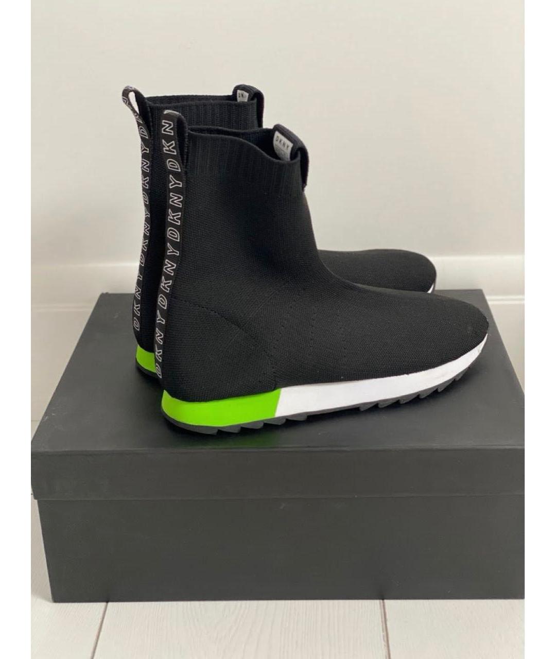 DKNY KIDS Черные текстильные ботинки, фото 2