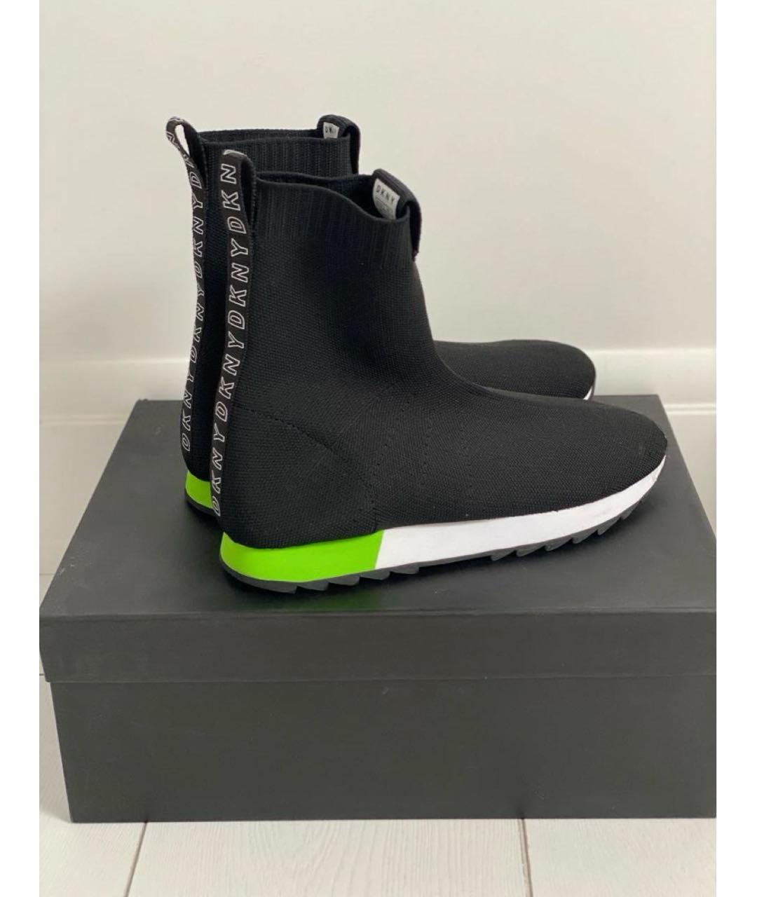 DKNY KIDS Черные текстильные ботинки, фото 7