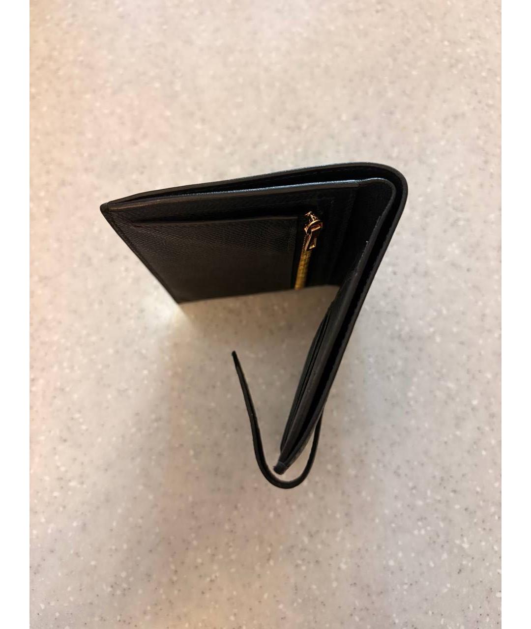 HERMES Черный кожаный кардхолдер, фото 3