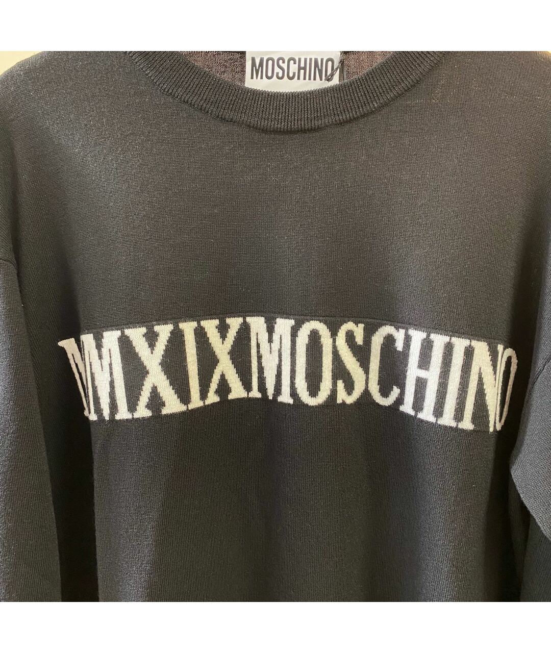 MOSCHINO Черный шерстяной джемпер / свитер, фото 3