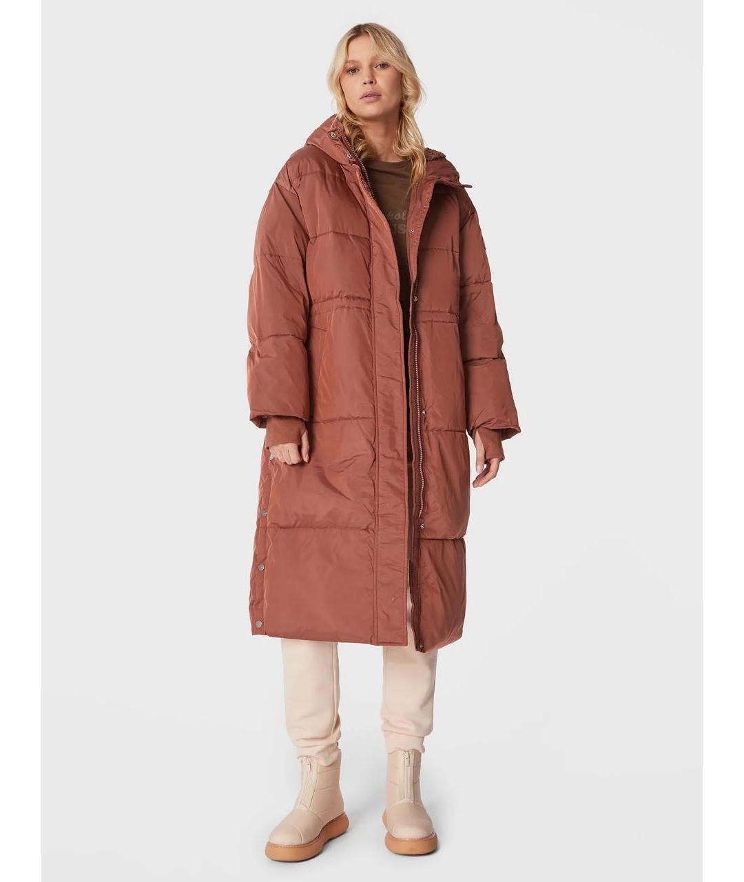 UGG AUSTRALIA Коричневый полиэстеровый пуховик, фото 2