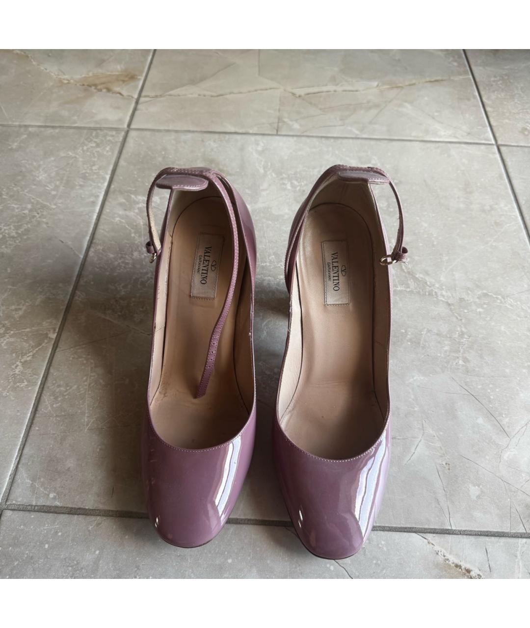 VALENTINO Розовые туфли из лакированной кожи, фото 2