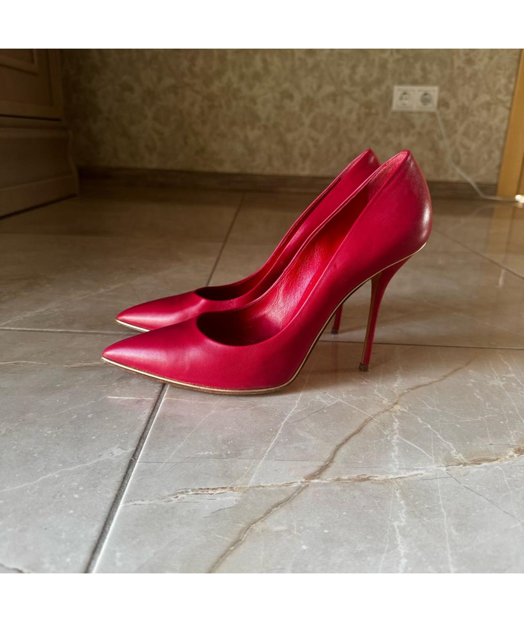 CASADEI Красные кожаные туфли, фото 5