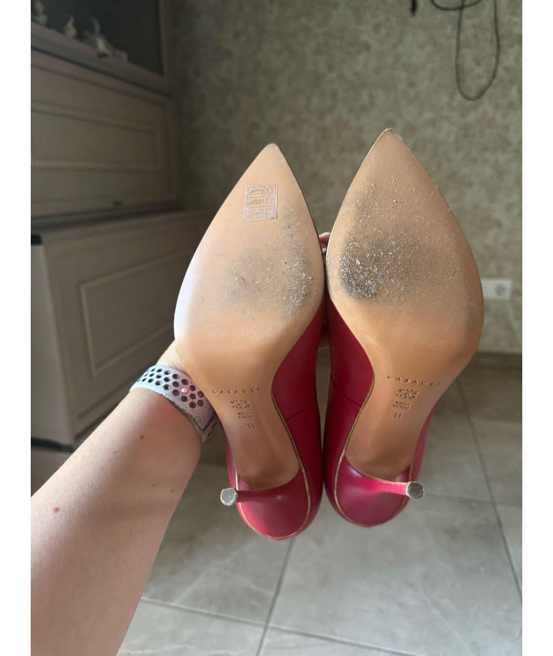 CASADEI Красные кожаные туфли, фото 4