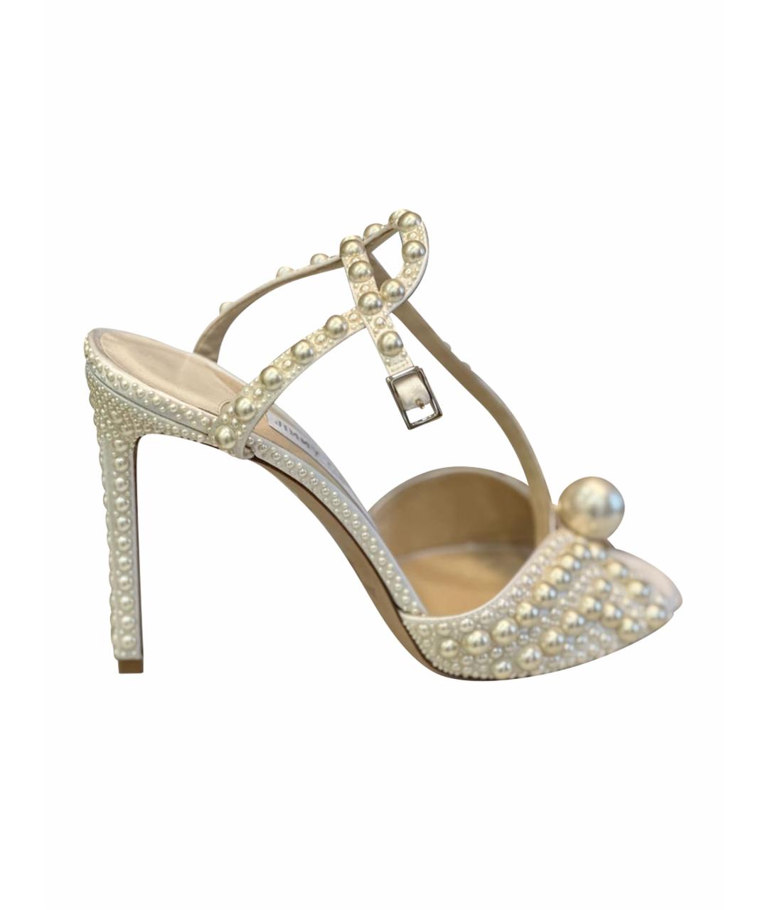 JIMMY CHOO Бежевые босоножки, фото 1