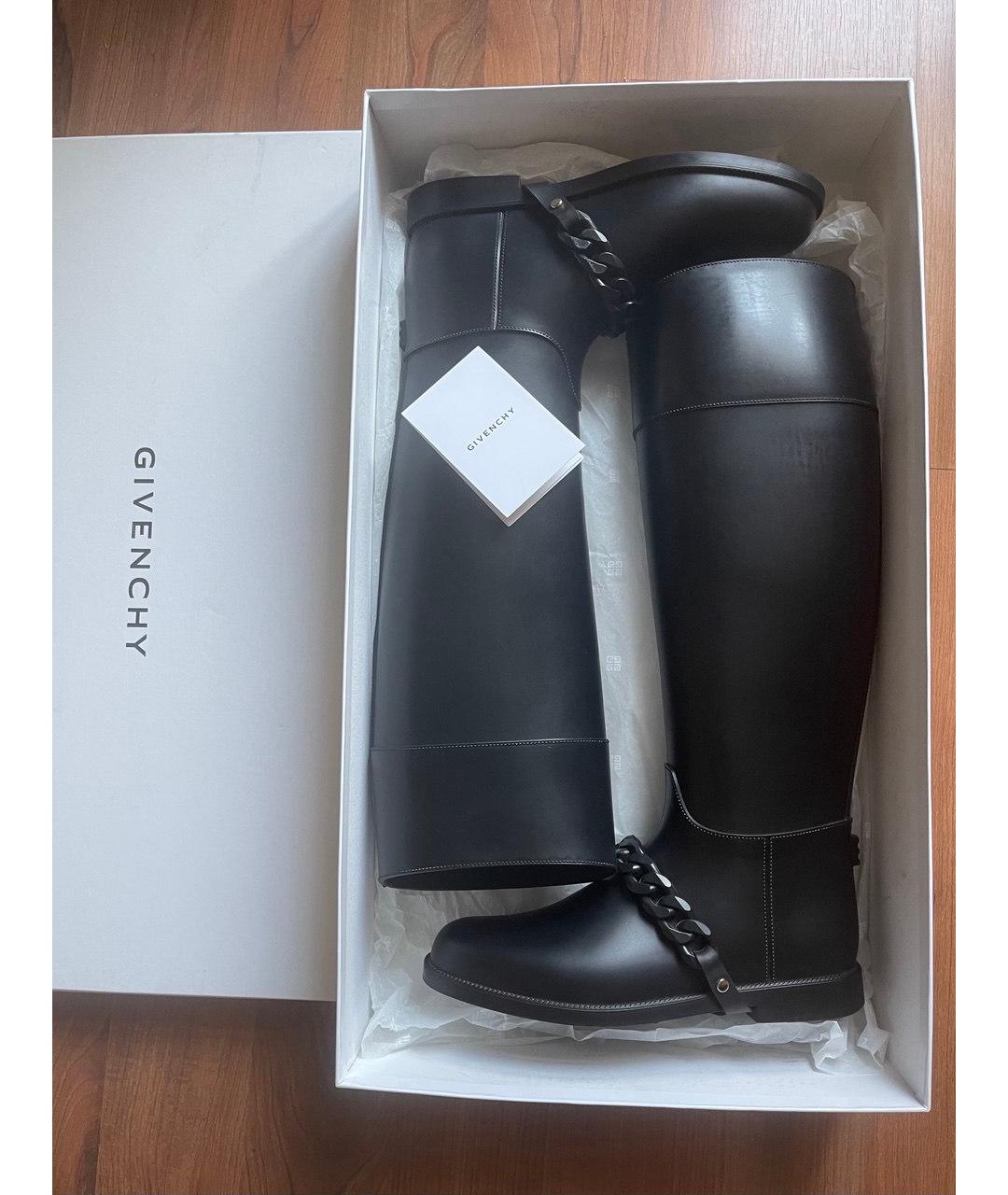 GIVENCHY Черные резиновые сапоги, фото 5