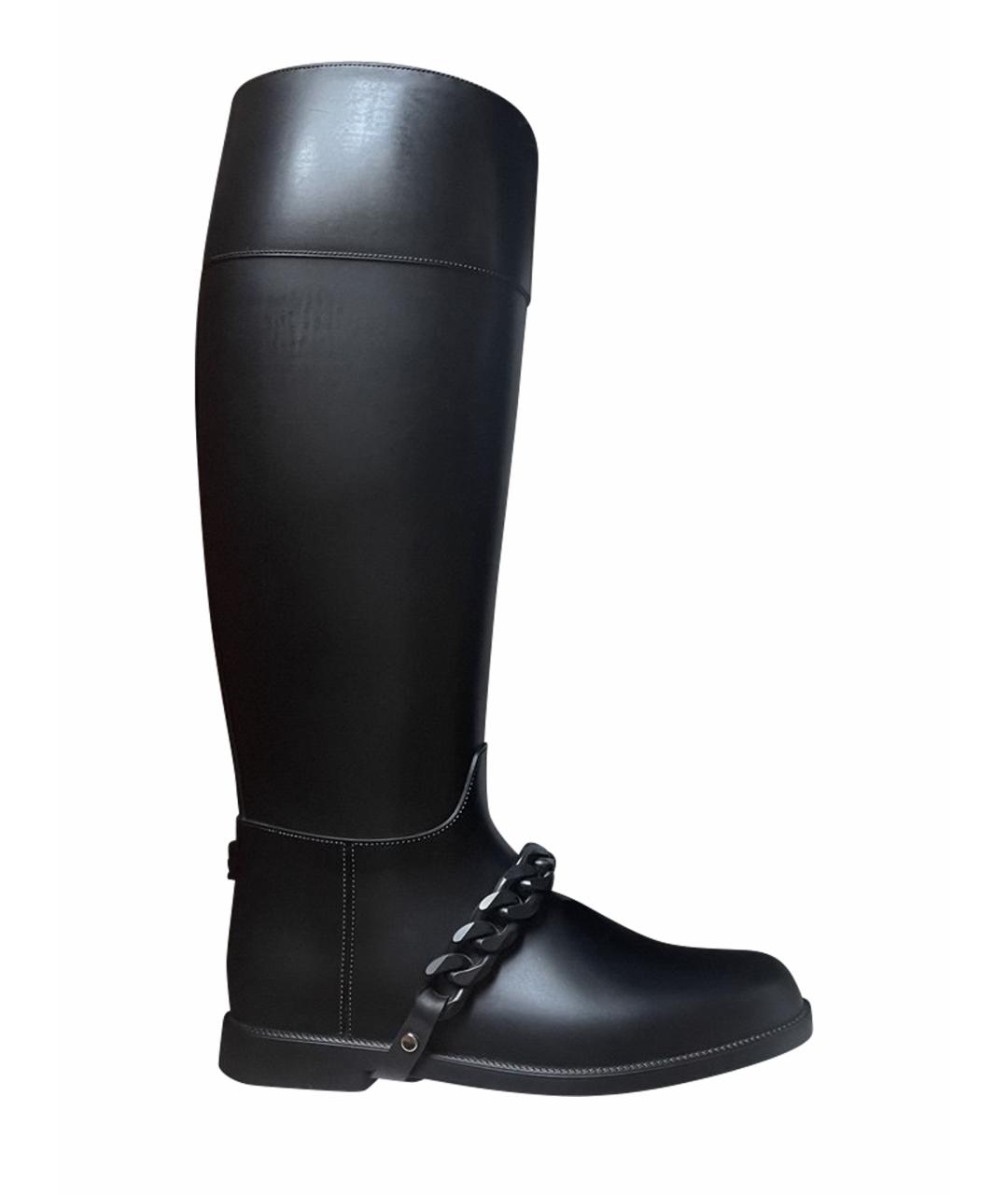 GIVENCHY Черные резиновые сапоги, фото 1