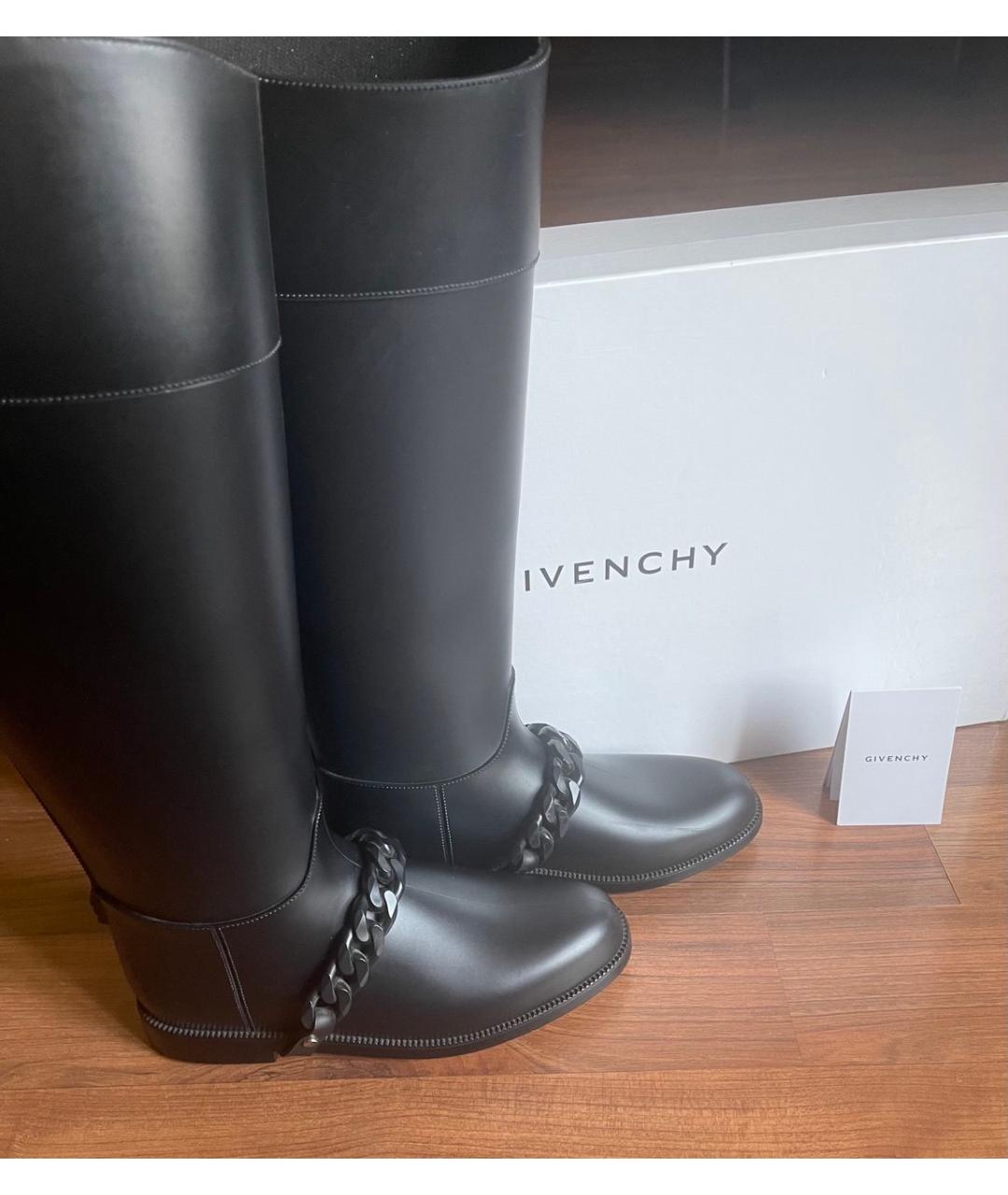 GIVENCHY Черные резиновые сапоги, фото 2