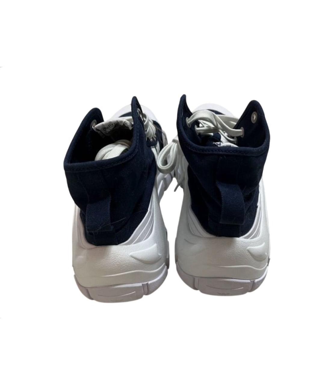 ADIDAS Синие текстильные высокие кроссовки / кеды, фото 4