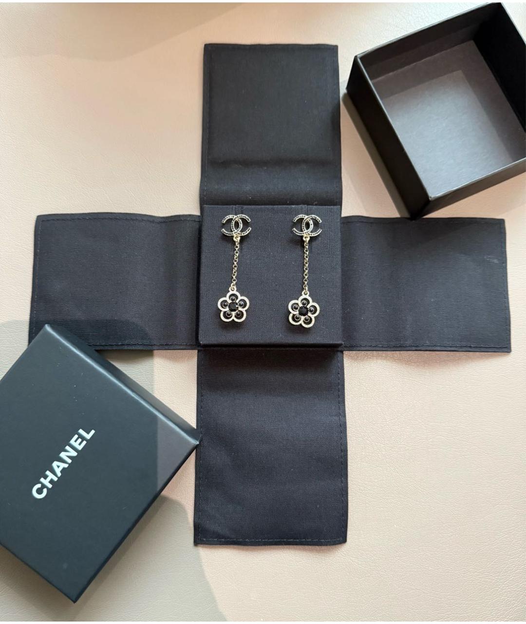 CHANEL Золотые серьги, фото 3