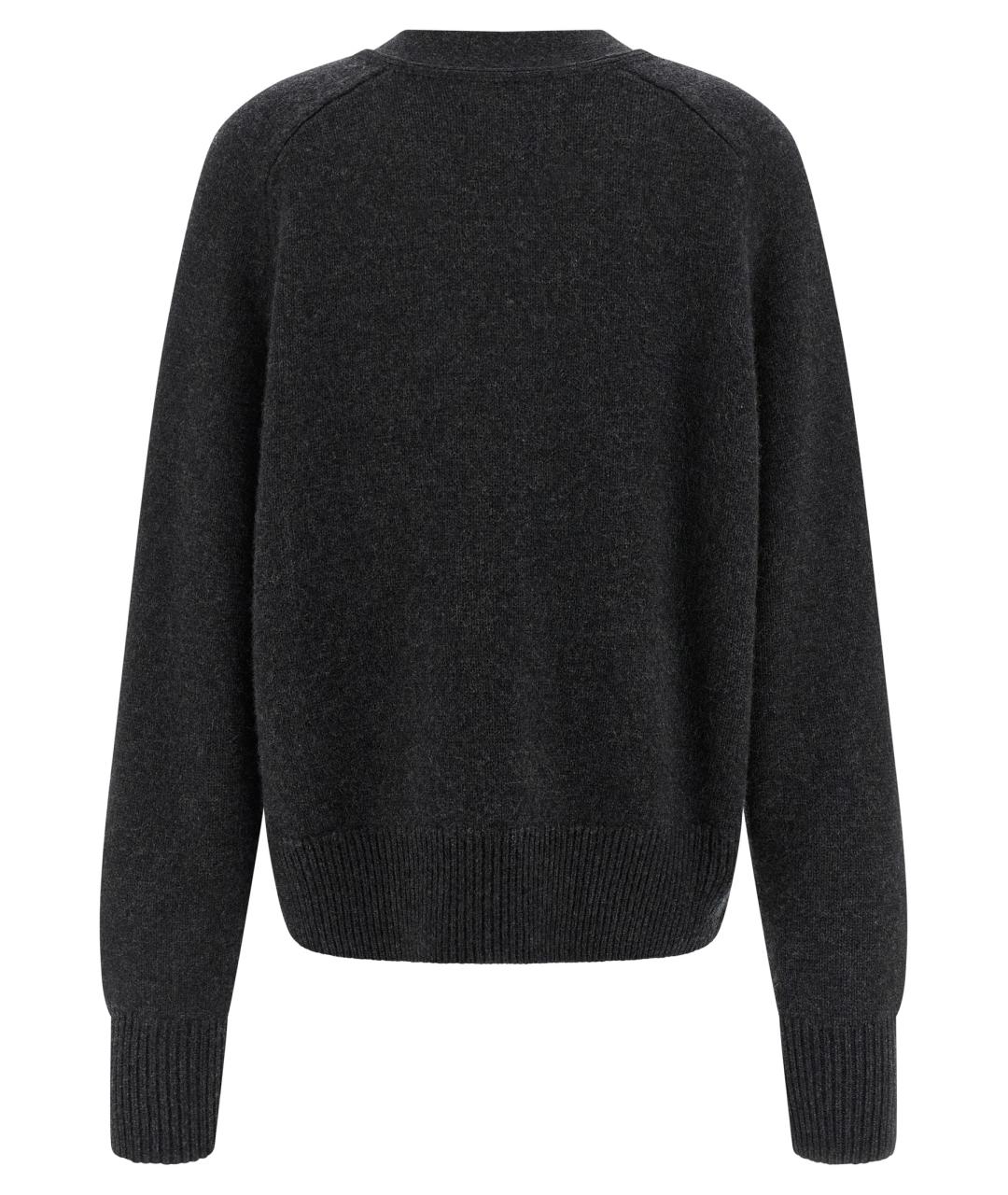 EXTREME CASHMERE Антрацитовый кашемировый кардиган, фото 2