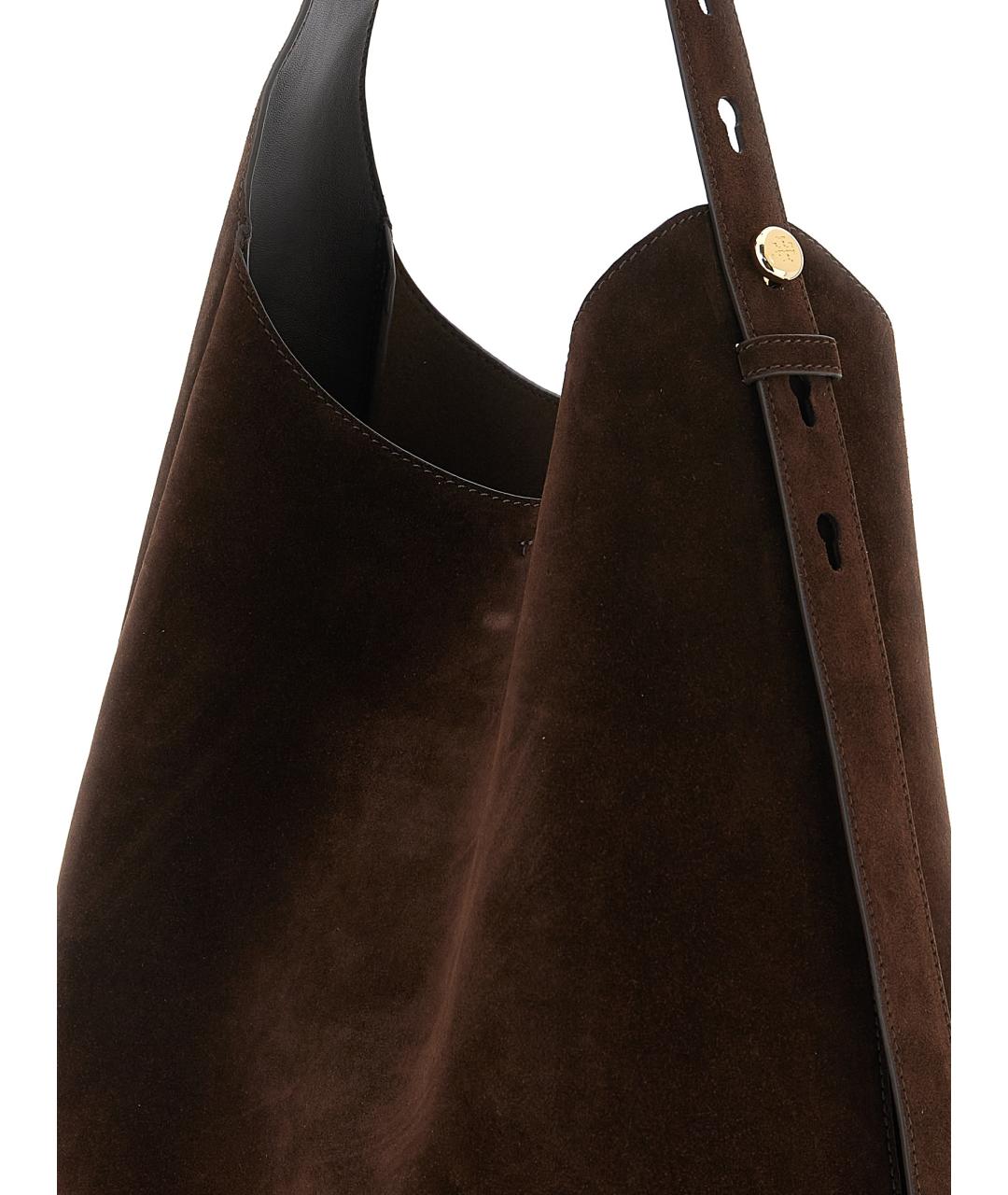 TORY BURCH Коричневая кожаная сумка через плечо, фото 3