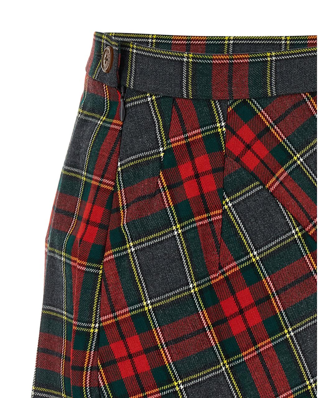 VIVIENNE WESTWOOD Мульти шерстяная юбка миди, фото 4