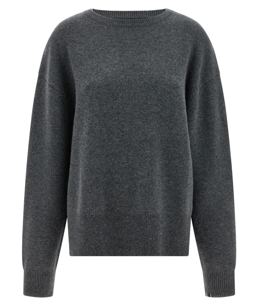 EXTREME CASHMERE Серый шерстяной джемпер / свитер, фото 1