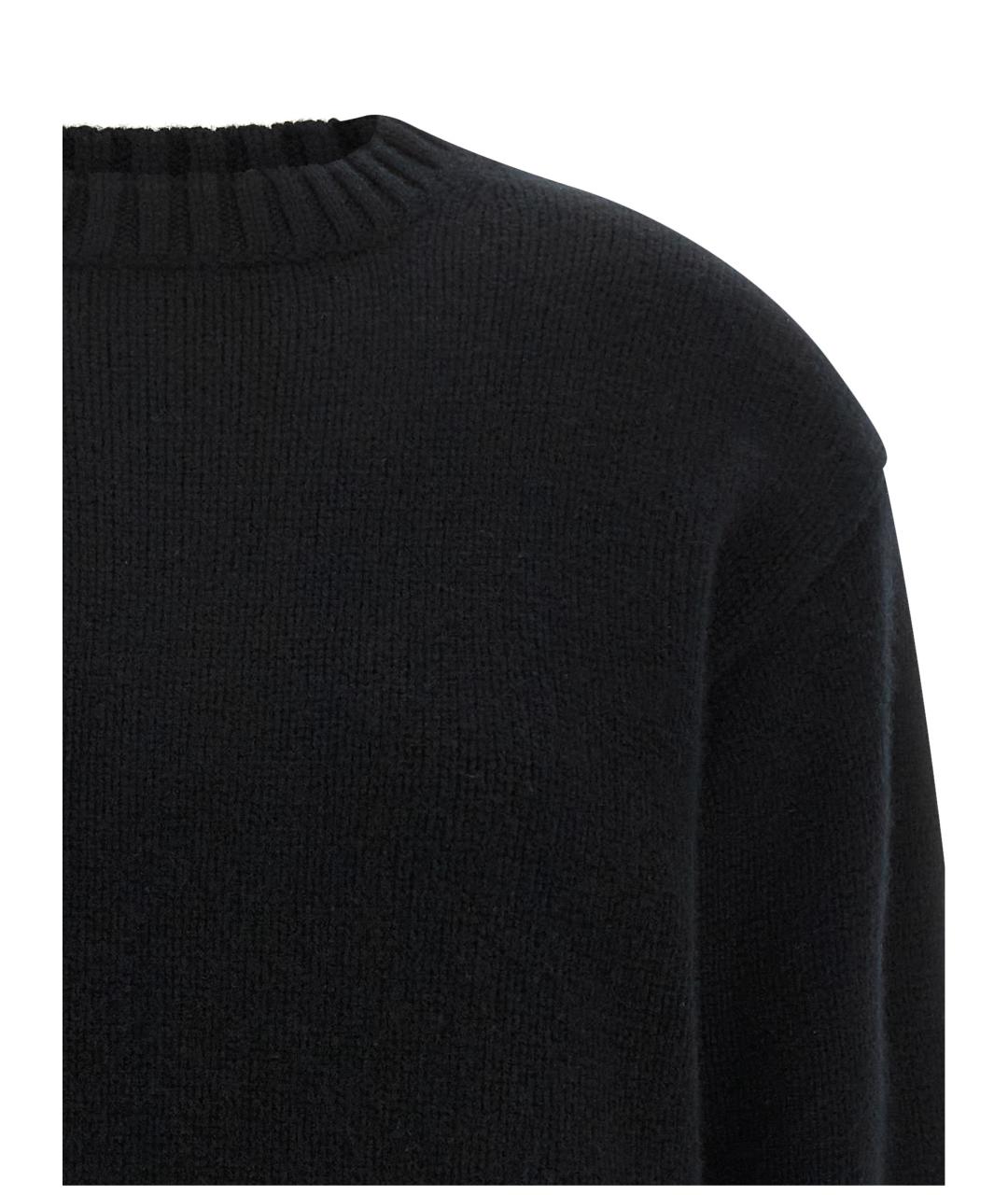 EXTREME CASHMERE Черный кашемировый джемпер / свитер, фото 3