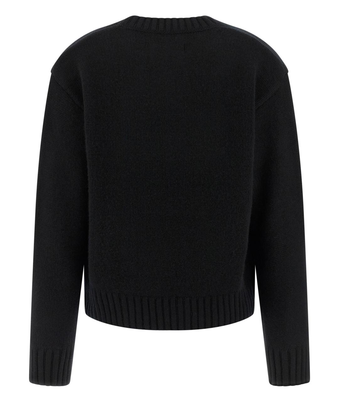 EXTREME CASHMERE Черный кашемировый джемпер / свитер, фото 2