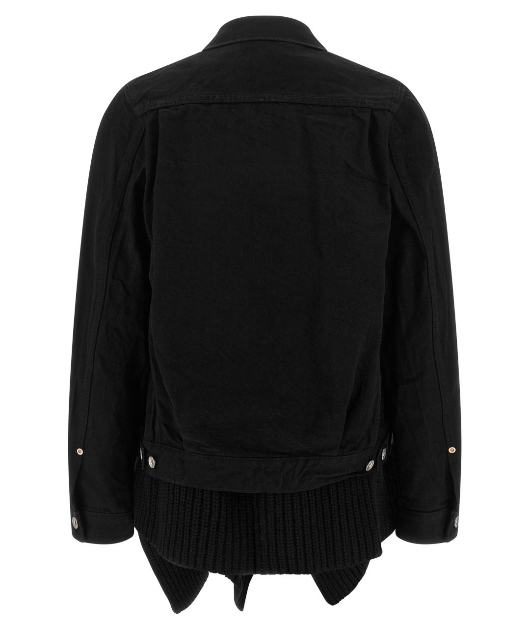 SACAI Черная хлопковая куртка, фото 3