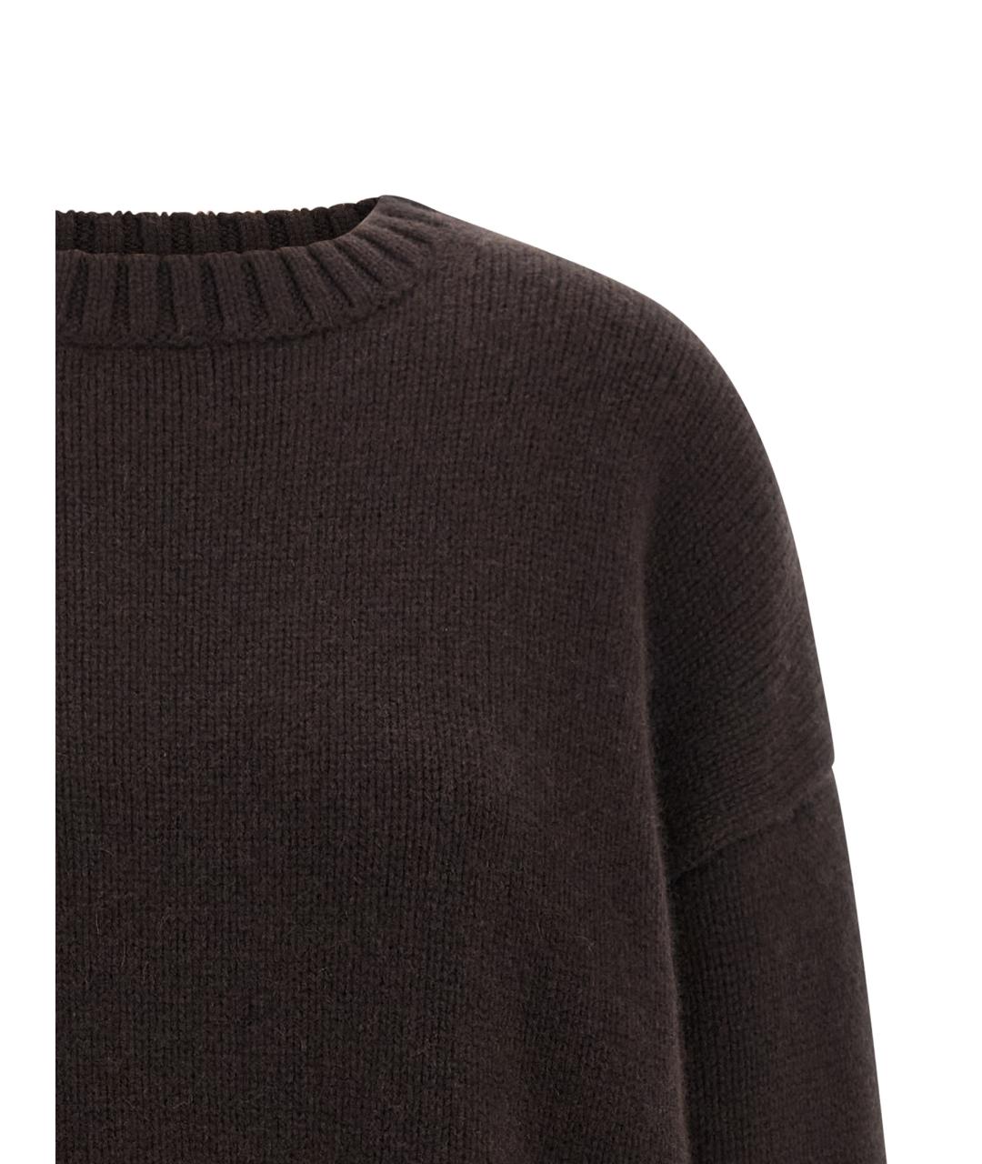 EXTREME CASHMERE Коричневый кашемировый джемпер / свитер, фото 3