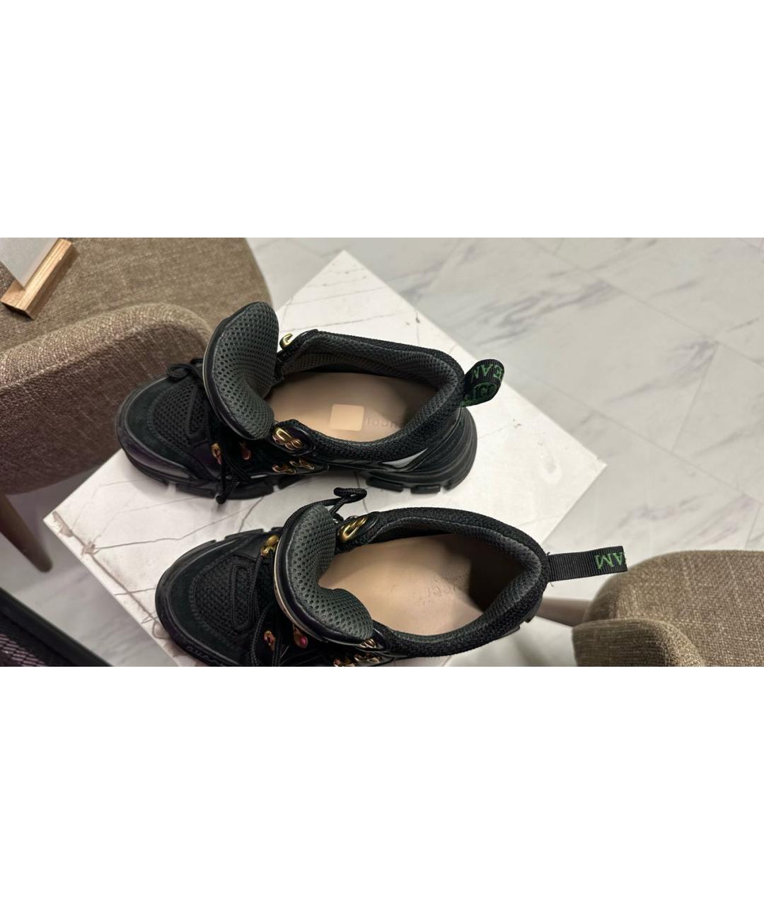 GUCCI Черные кроссовки, фото 3