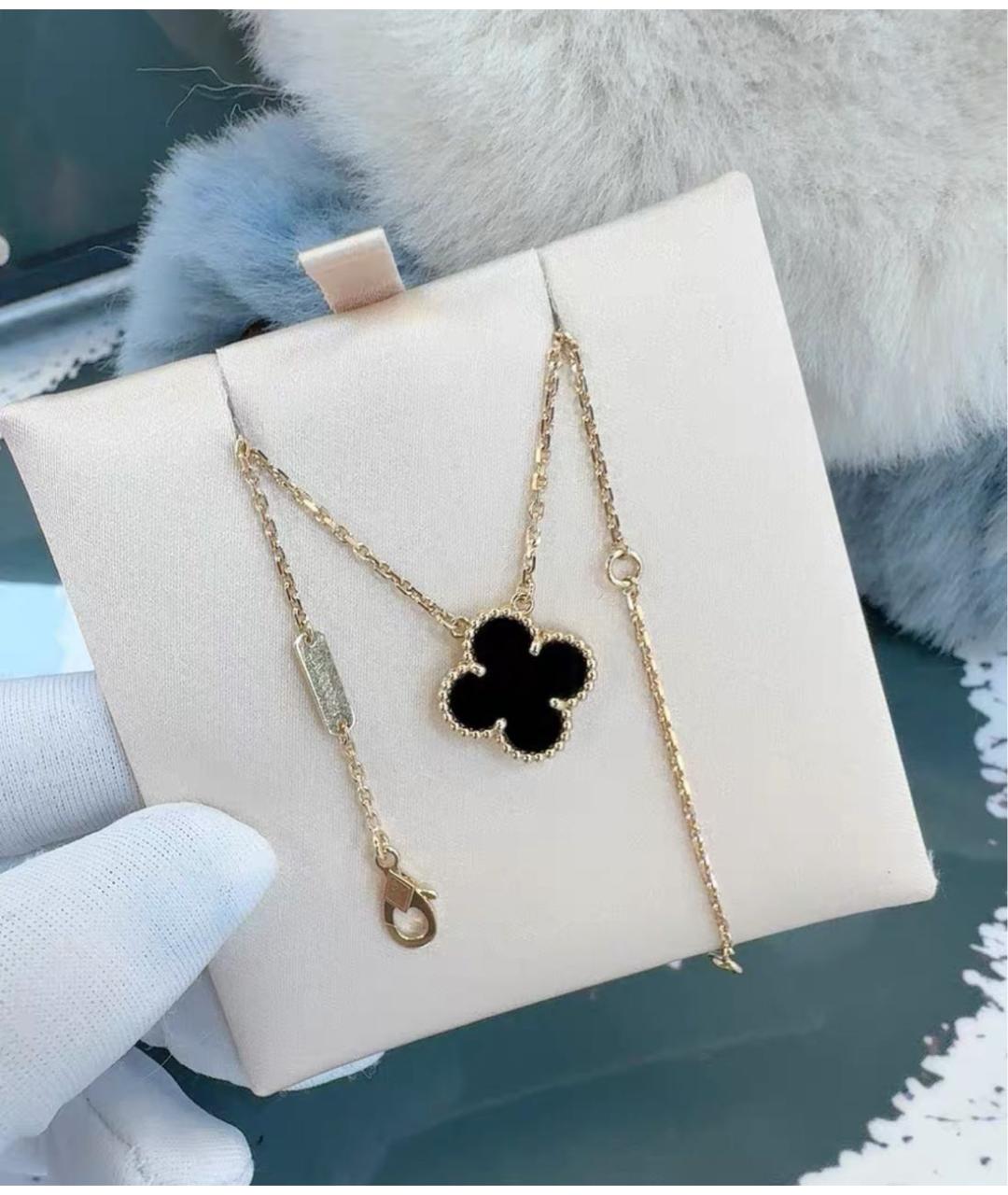 VAN CLEEF & ARPELS Черное колье из розового золота, фото 3
