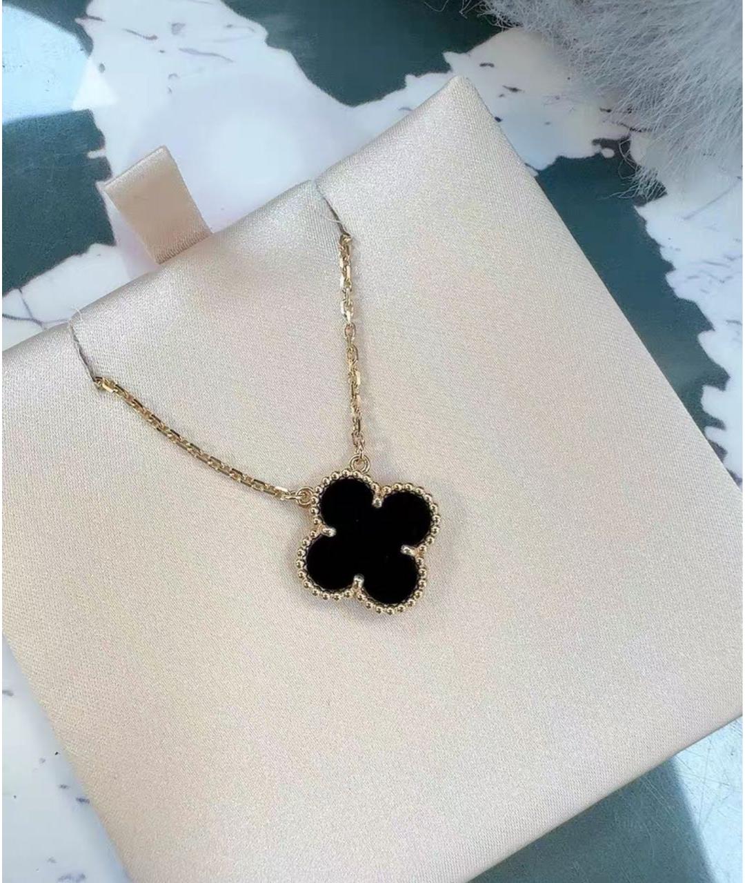 VAN CLEEF & ARPELS Черное колье из розового золота, фото 2