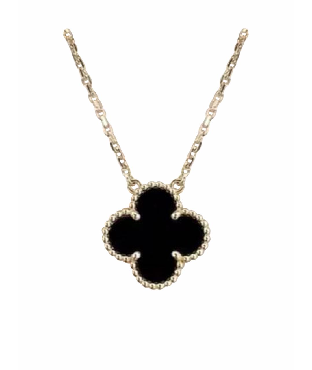 VAN CLEEF & ARPELS Черное колье из розового золота, фото 1