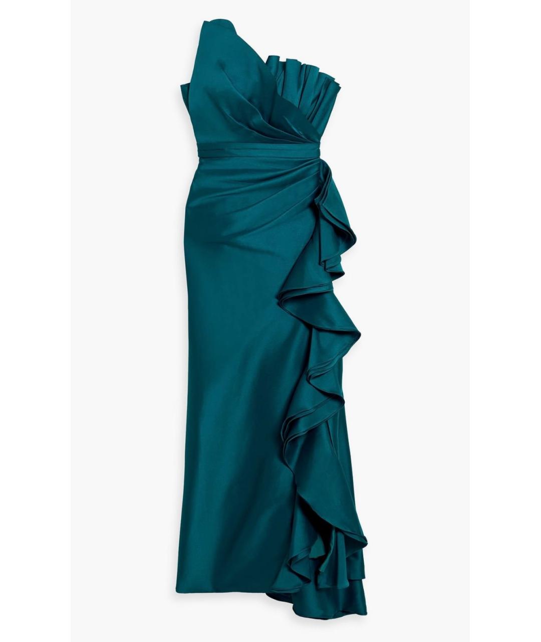 BADGLEY MISCHKA Бирюзовое вечернее платье, фото 8