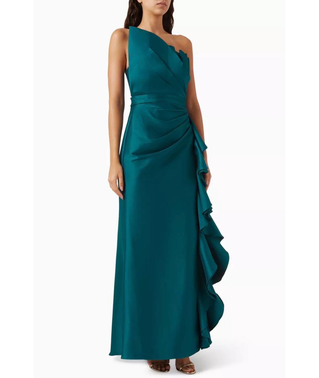 BADGLEY MISCHKA Бирюзовое вечернее платье, фото 5