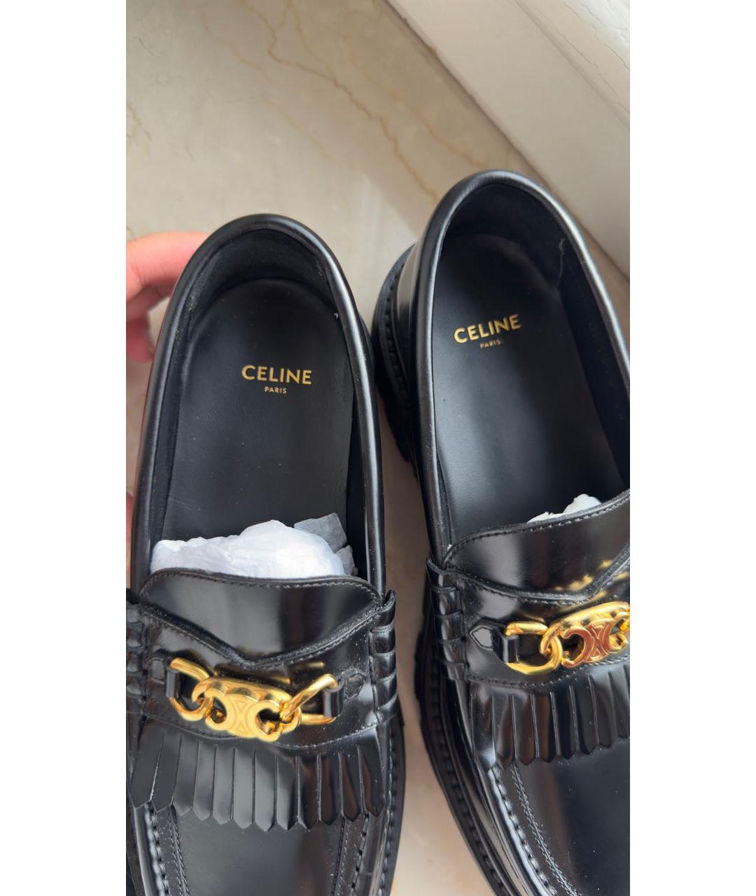 CELINE Черные лоферы, фото 3
