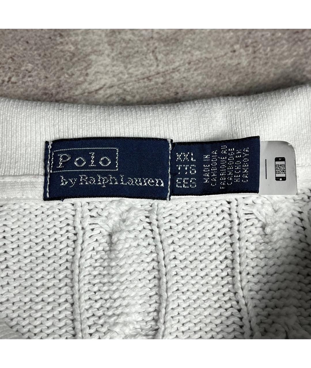 POLO RALPH LAUREN Белый хлопковый джемпер / свитер, фото 4