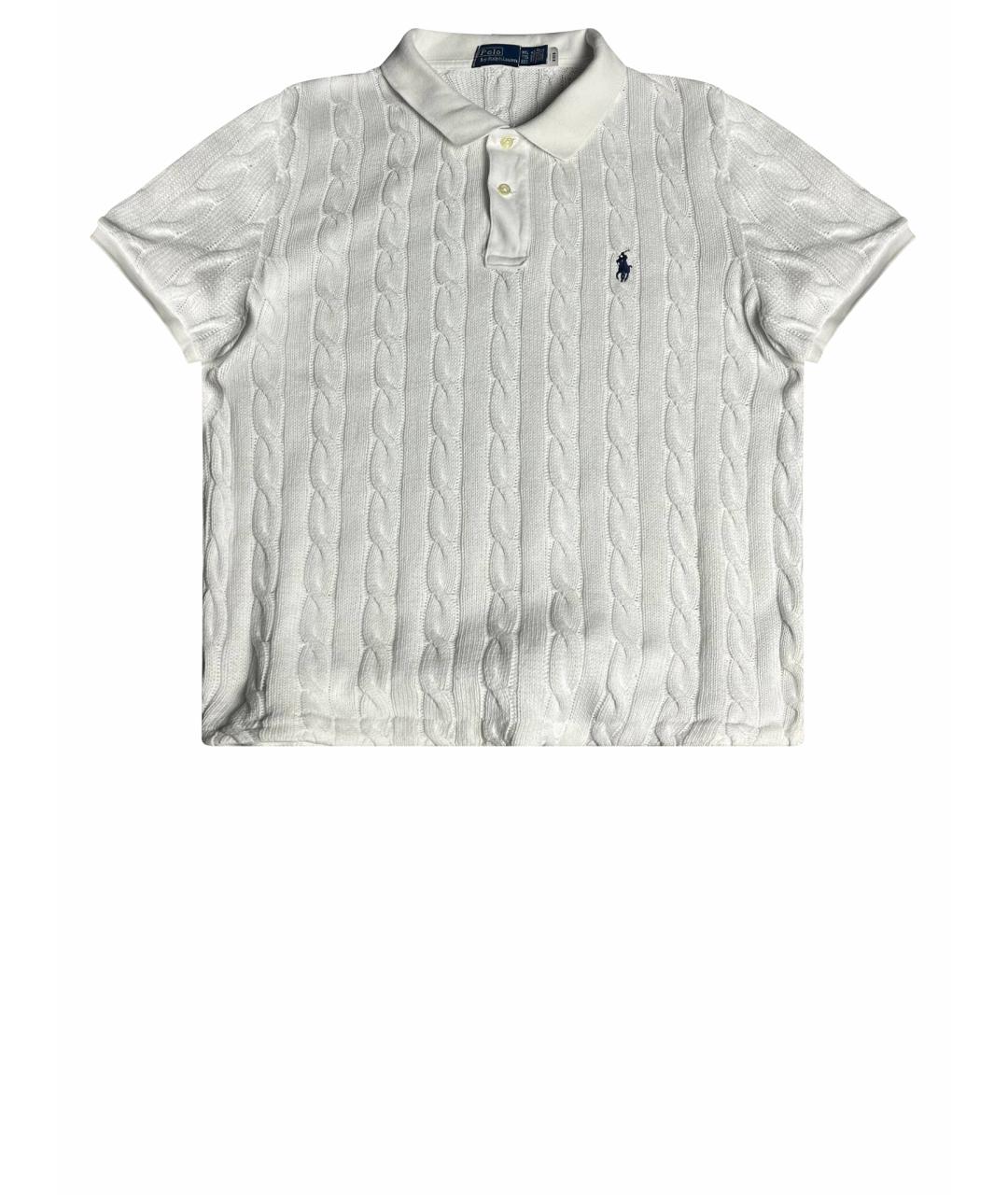 POLO RALPH LAUREN Белый хлопковый джемпер / свитер, фото 1
