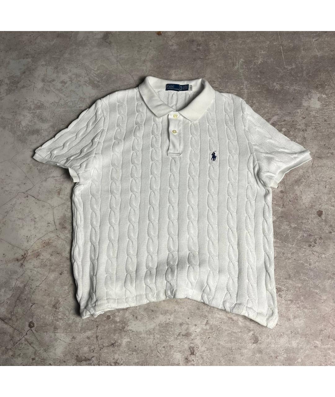 POLO RALPH LAUREN Белый хлопковый джемпер / свитер, фото 9