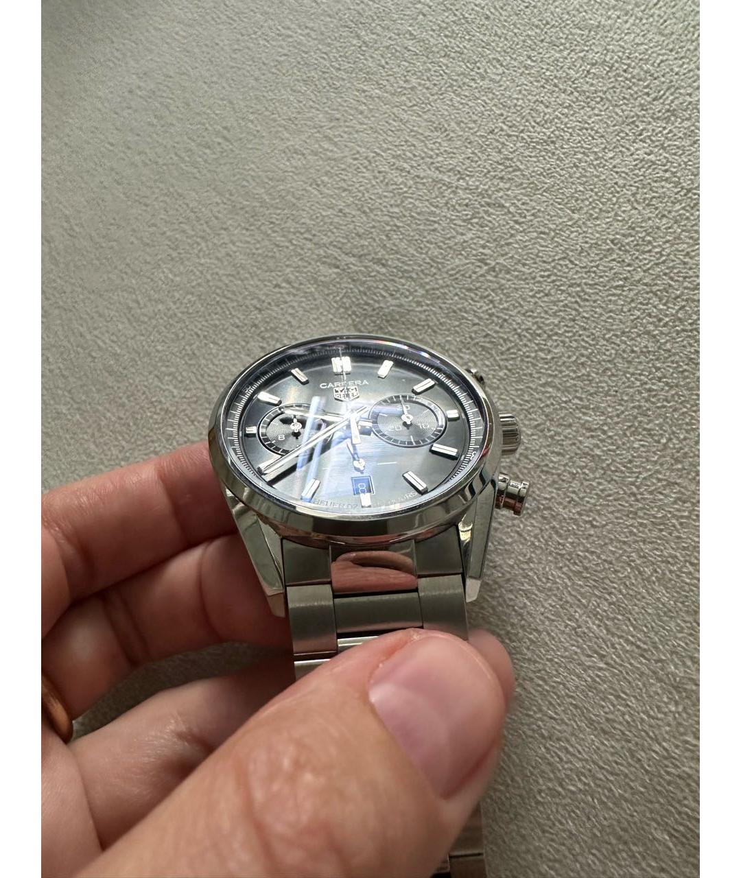 TAG HEUER Черные стальные часы, фото 3
