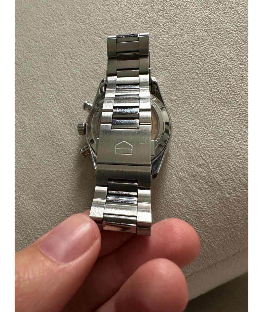 TAG HEUER Черные стальные часы, фото 5