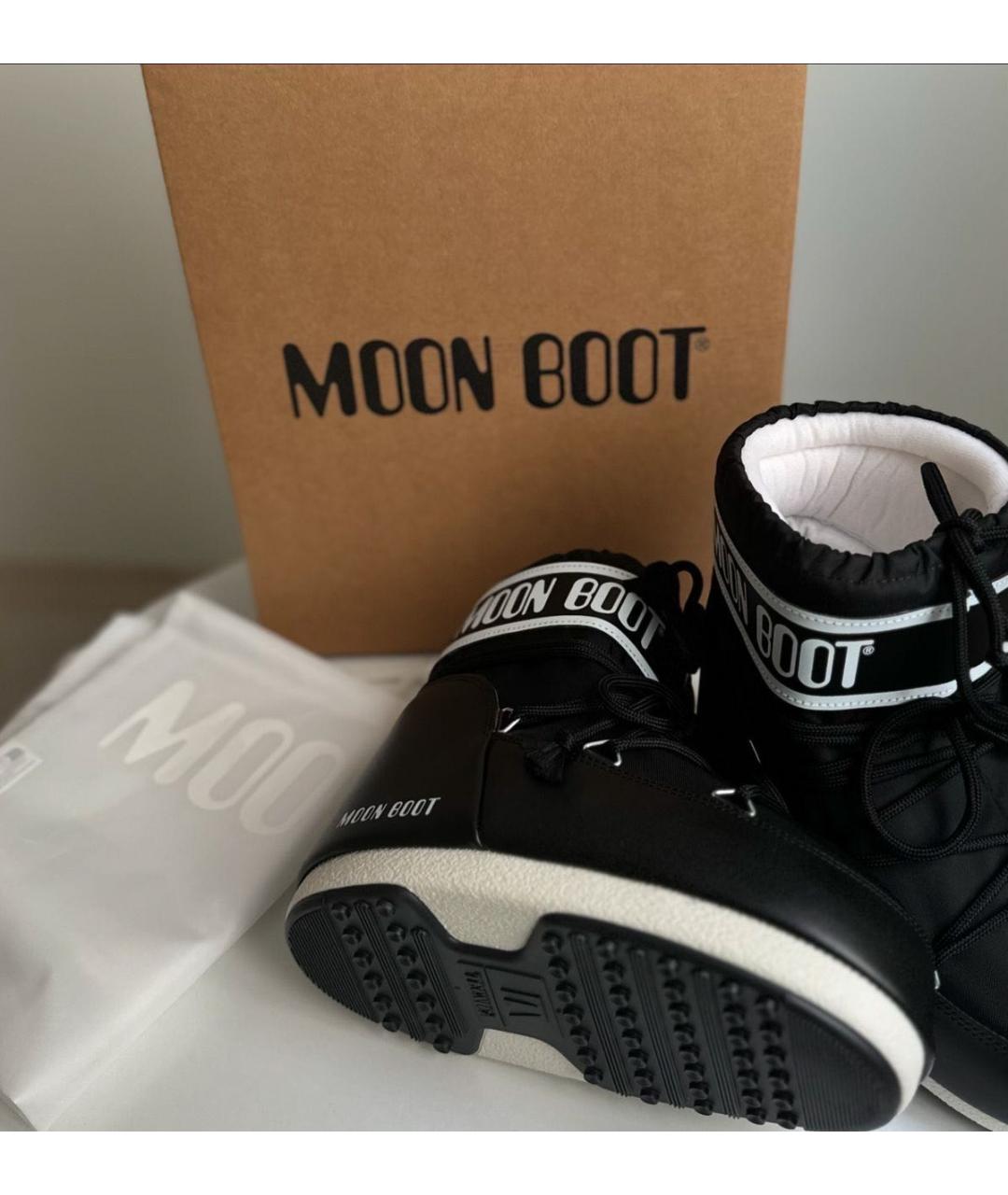 MOON BOOT Черные полусапоги, фото 4