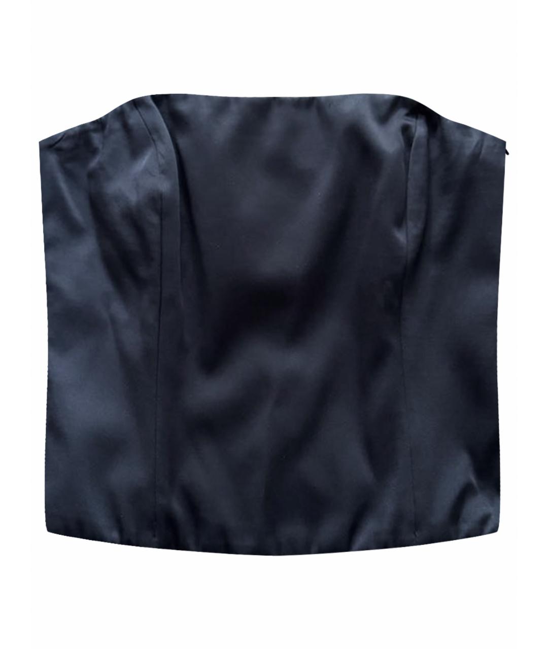 BRUNELLO CUCINELLI Темно-синий ацетатный корсет, фото 1