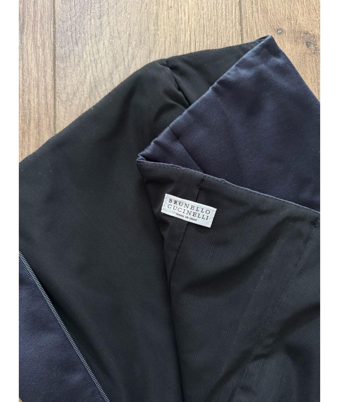 BRUNELLO CUCINELLI Темно-синий ацетатный корсет, фото 3