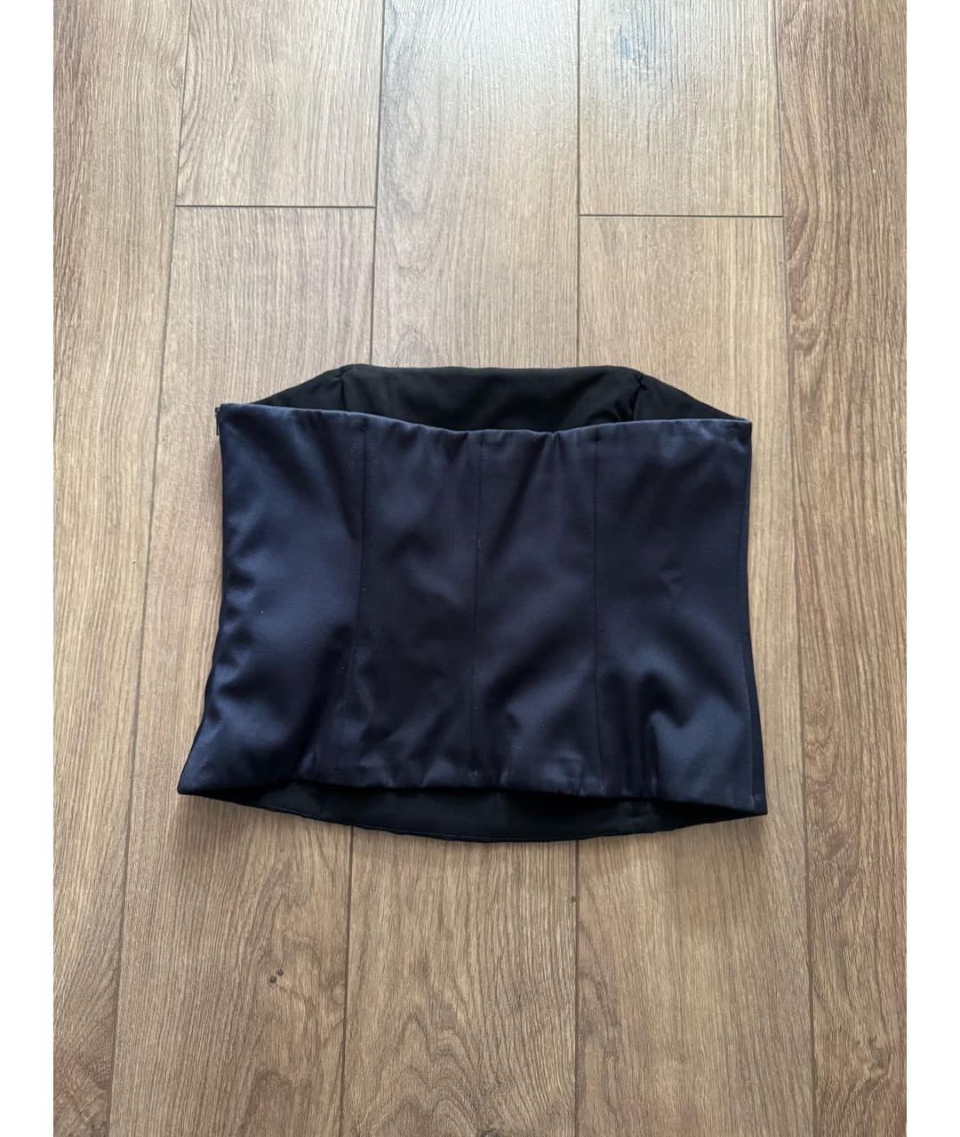 BRUNELLO CUCINELLI Темно-синий ацетатный корсет, фото 2