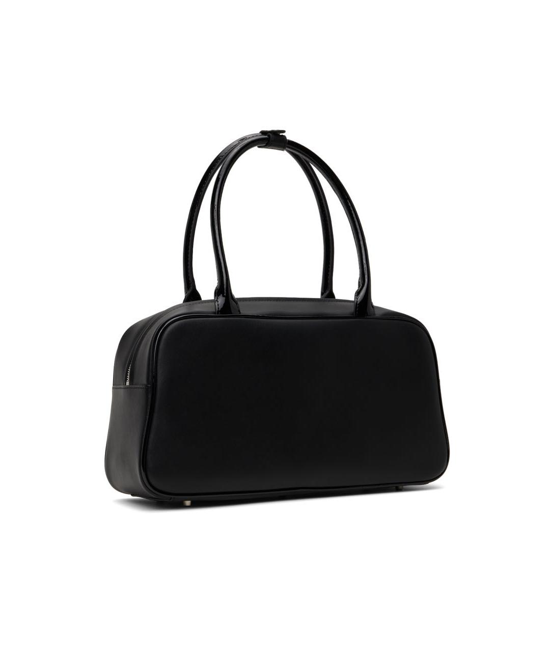 MISBHV Черная кожаная сумка с короткими ручками, фото 3