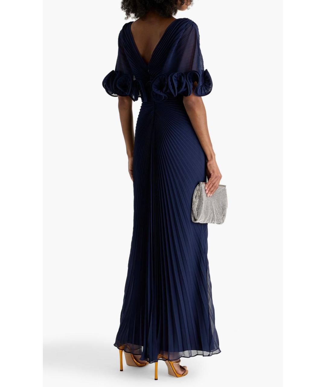 BADGLEY MISCHKA Темно-синее вечернее платье, фото 3