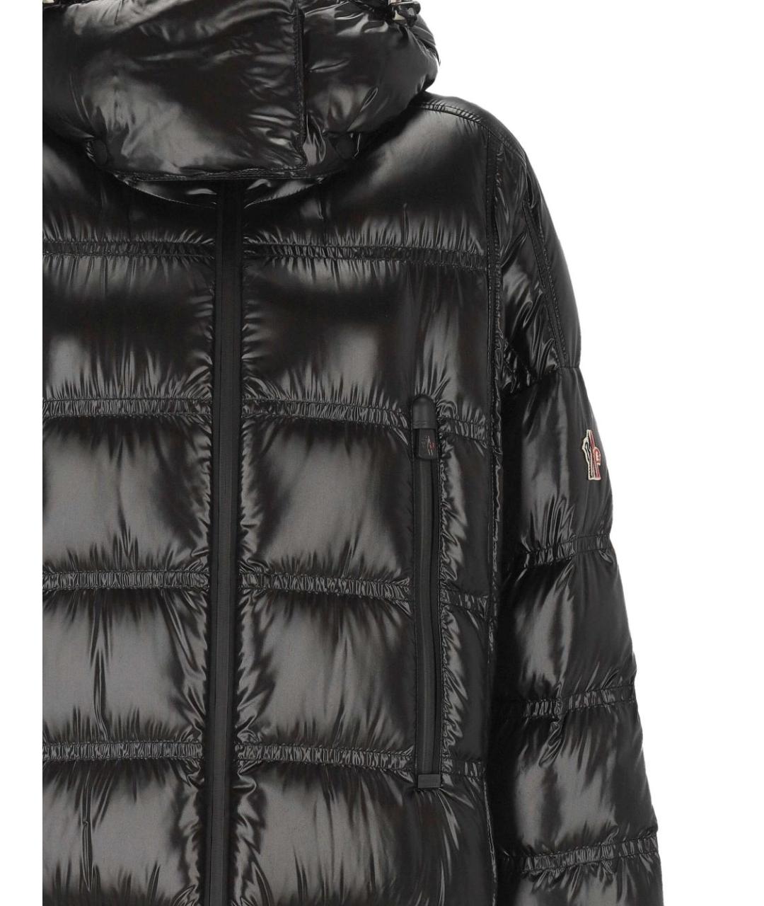 MONCLER GRENOBLE Черное полиамидовое пальто, фото 3