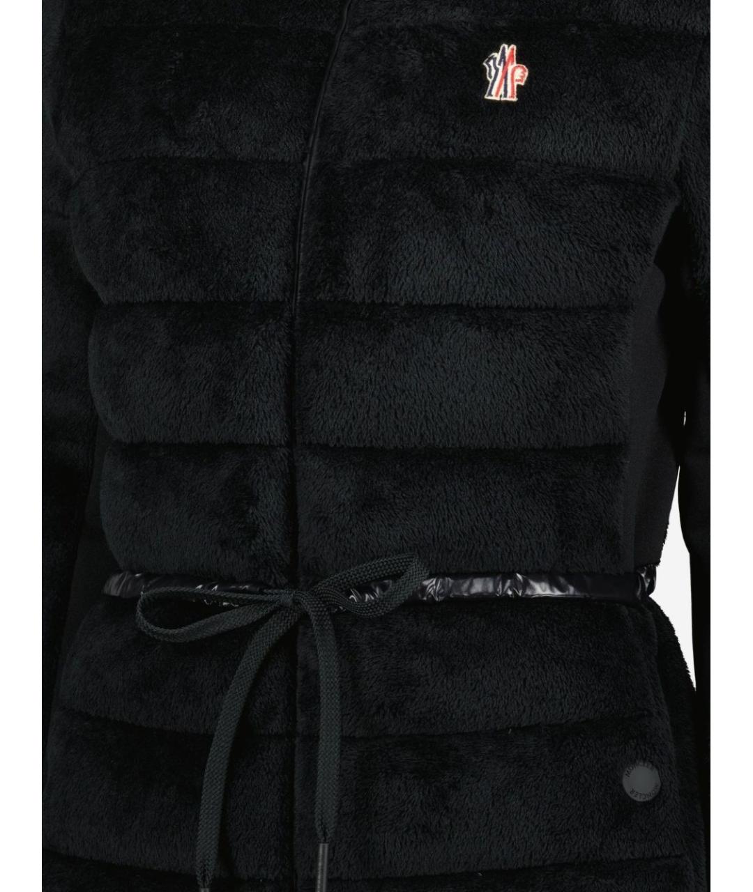 MONCLER GRENOBLE Черный полиэстеровый джемпер / свитер, фото 4
