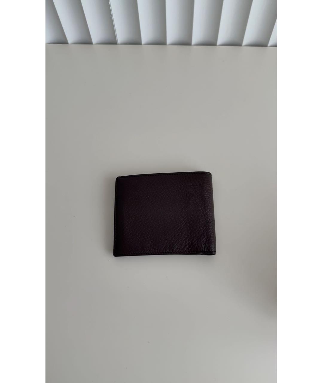 BOTTEGA VENETA Коричневый кожаный кошелек, фото 9